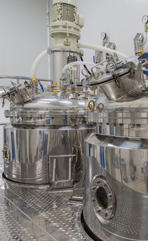 Large stainless steel boilers