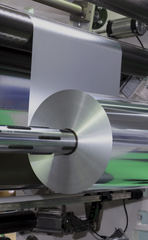 Huge roll of aluminum foil