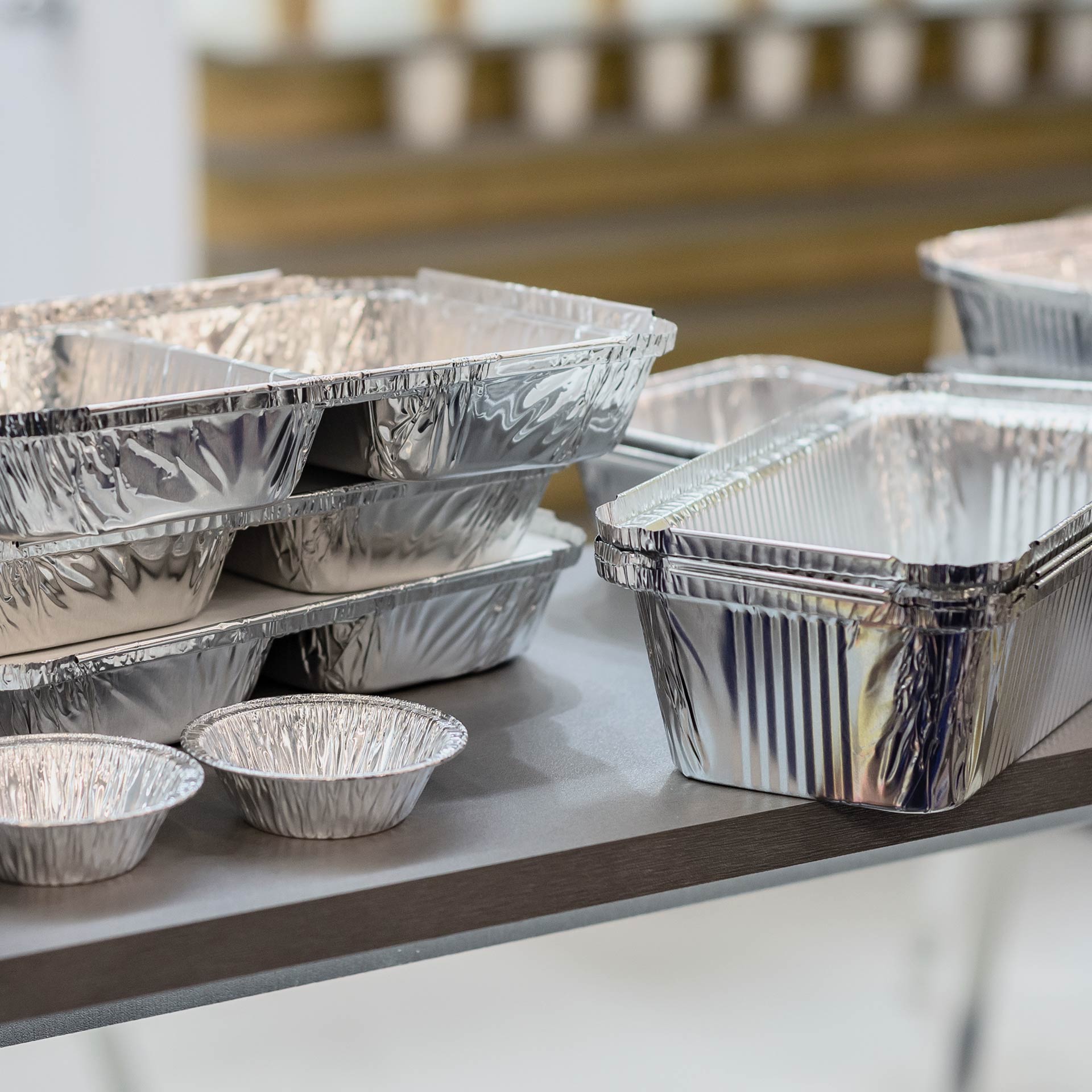Aluminum food trays