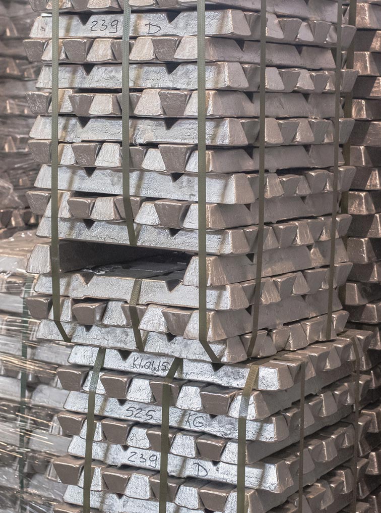 Cast aluminum bricks